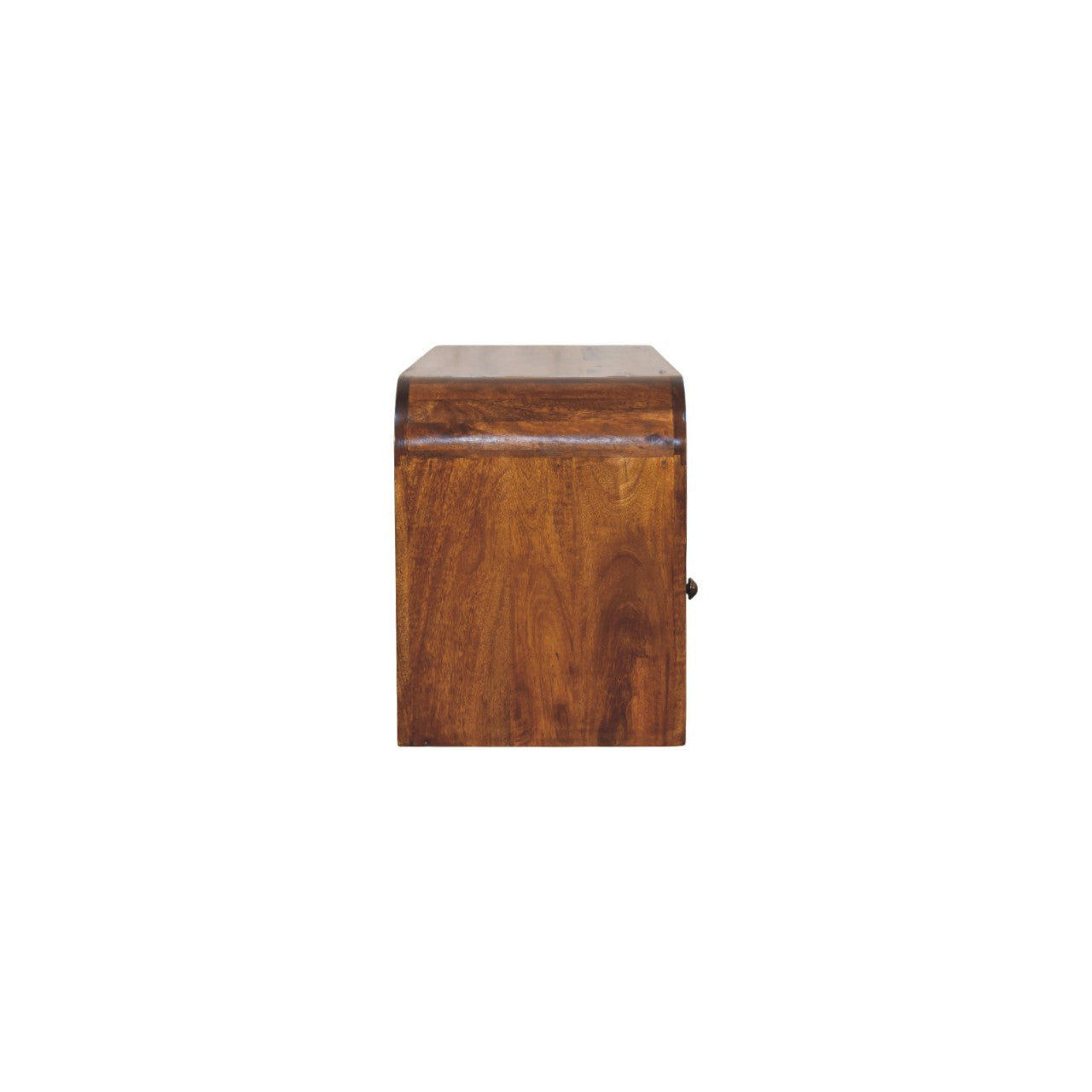 Darcy 3 drawer Open Shelf Chestnut Media unit - Living with Luxury