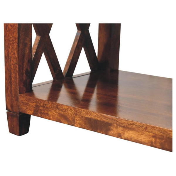 Belmont X-Frame Chestnut Coffee Table
