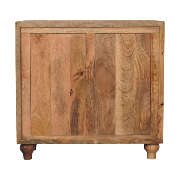 Rattan Oak 2-Door Cabinet - Living with Luxury
