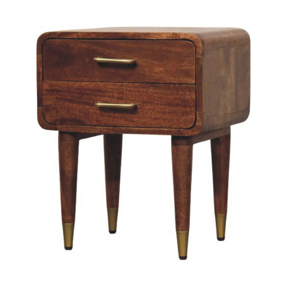Valenza Two-Drawer Bedside Table