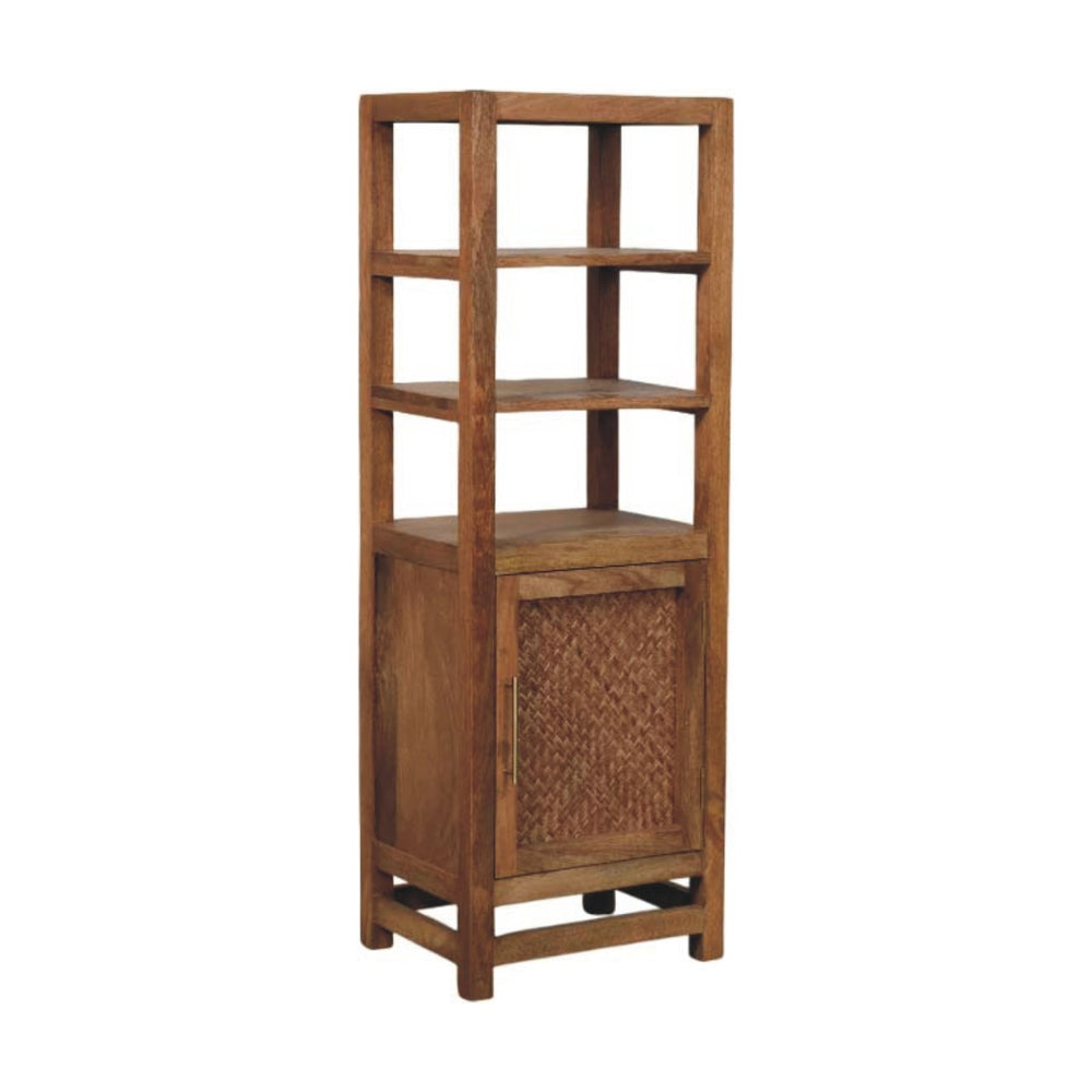 Saffron Rattan Tall Cabinet - Living with Luxury