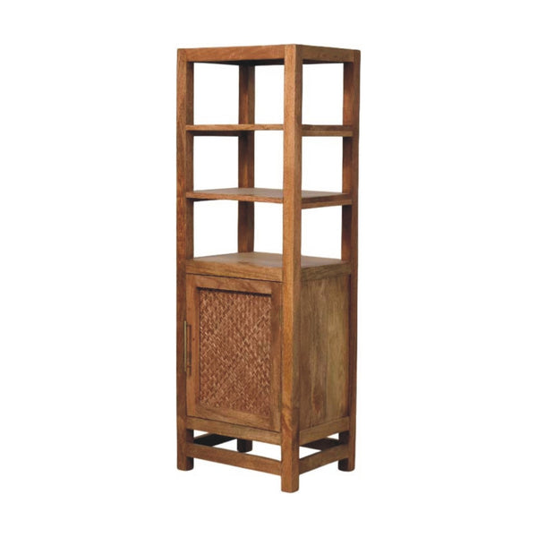 Saffron Rattan Tall Cabinet - Living with Luxury