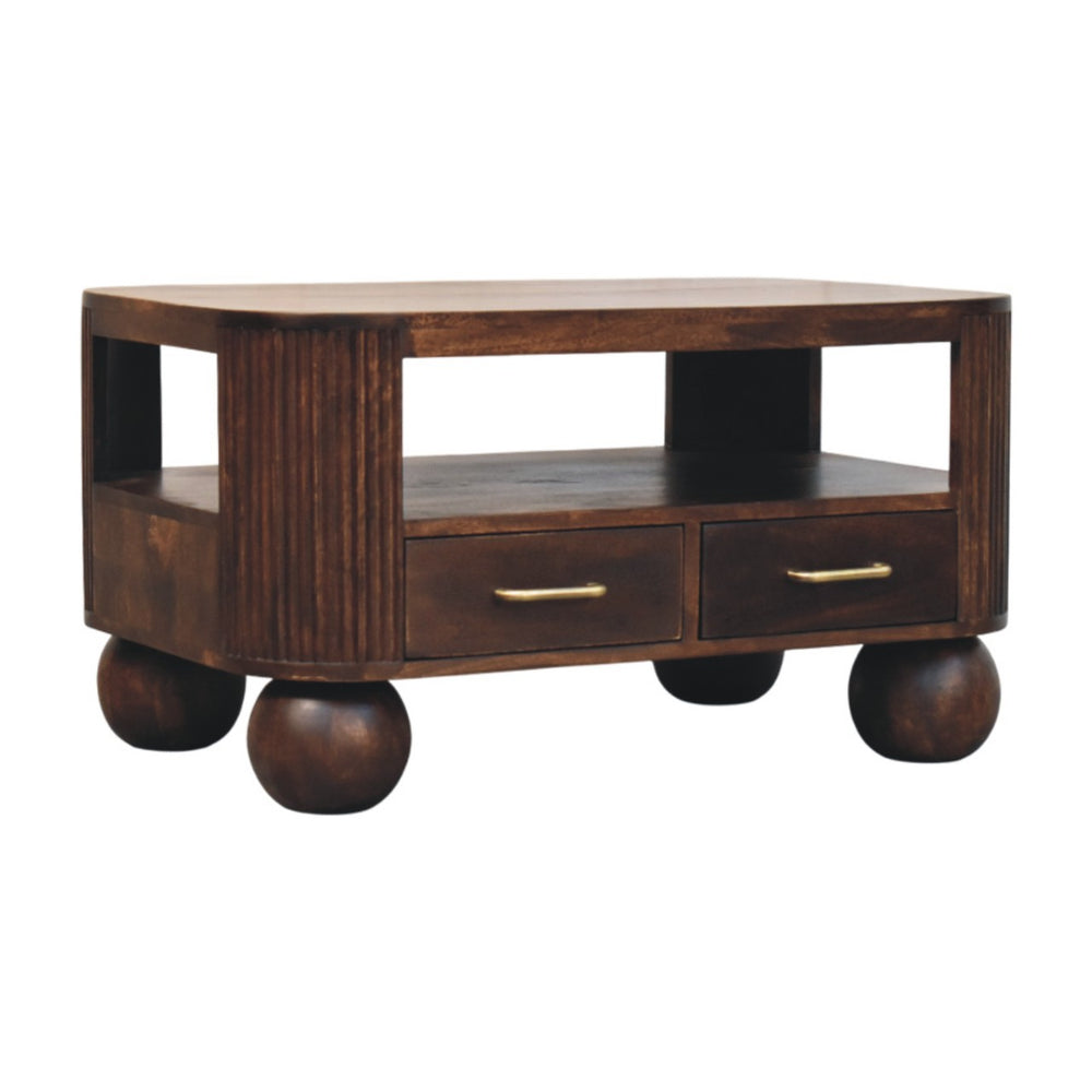 Sphere Leg Coffee Table - Living with Luxury