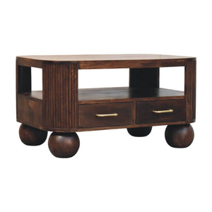 Sphere Leg Coffee Table - Living with Luxury