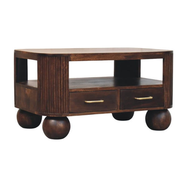 Sphere Leg Coffee Table - Living with Luxury