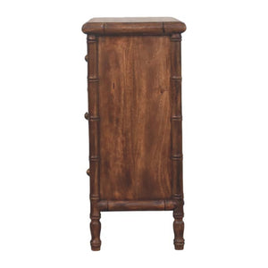 Bamboo Carved 3-Drawer Chest