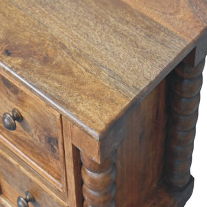 Spindle Amber Bedside