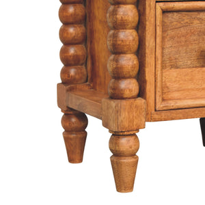 Spindle Amber Bedside