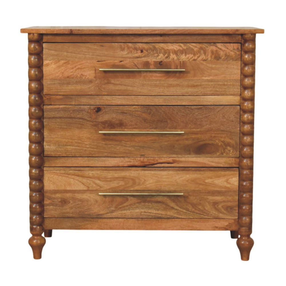 Spindle 3-Drawer Chest - Living with Luxury