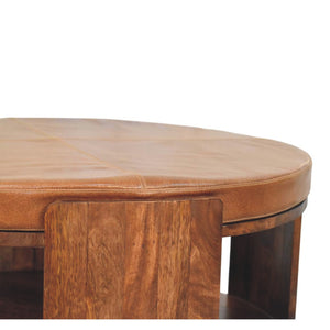 Savoy Leather Coffee Table - Living with Luxury