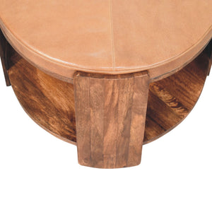 Savoy Leather Coffee Table - Living with Luxury