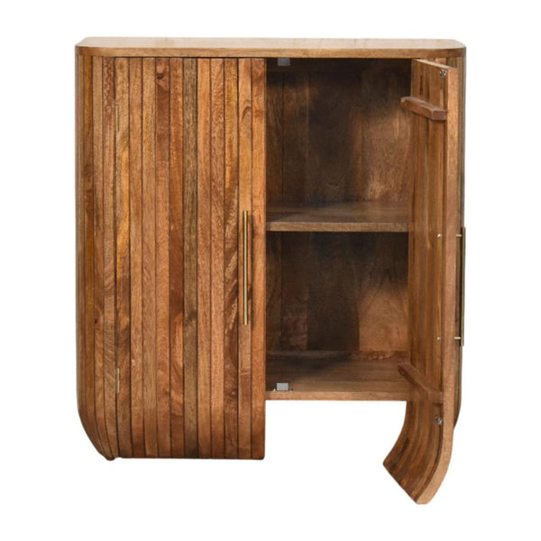 Fluted Curve Cabinet - Living with Luxury