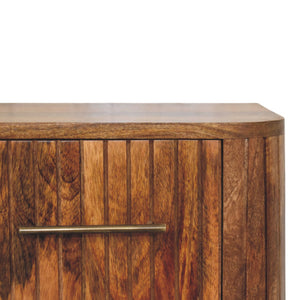 Fluted Bedside with Drawers - Living with Luxury