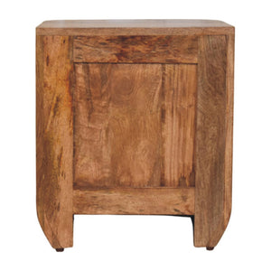 Fluted Bedside with Drawers - Living with Luxury
