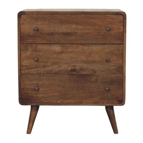 Curve Edge 3 Drawer Chest - Living with Luxury
