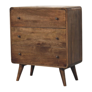 Curve Edge 3 Drawer Chest - Living with Luxury