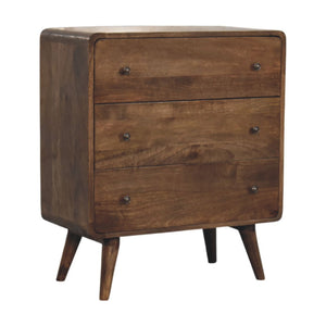 Curve Edge 3 Drawer Chest - Living with Luxury