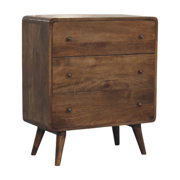 Curve Edge 3 Drawer Chest - Living with Luxury