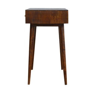 Chestnut Cube Console Table