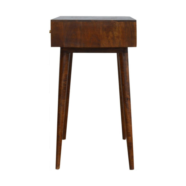 Chestnut Cube Console Table