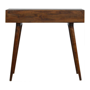Chestnut Cube Console Table