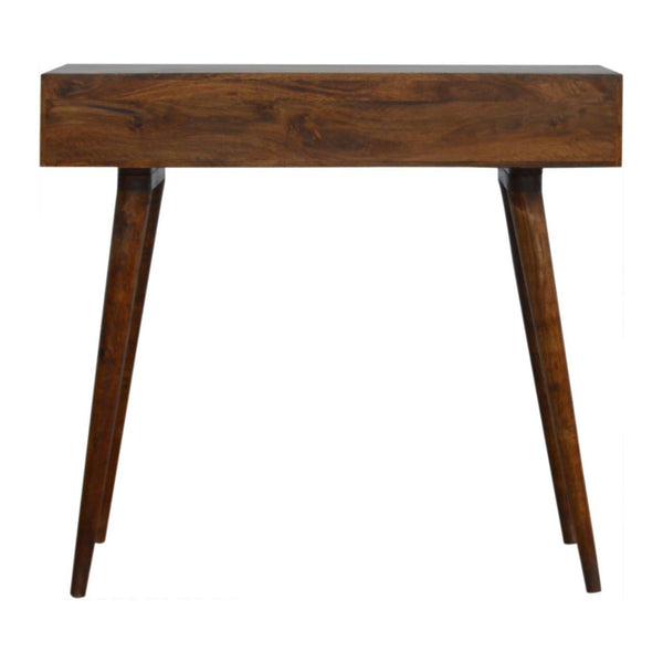 Chestnut Cube Console Table