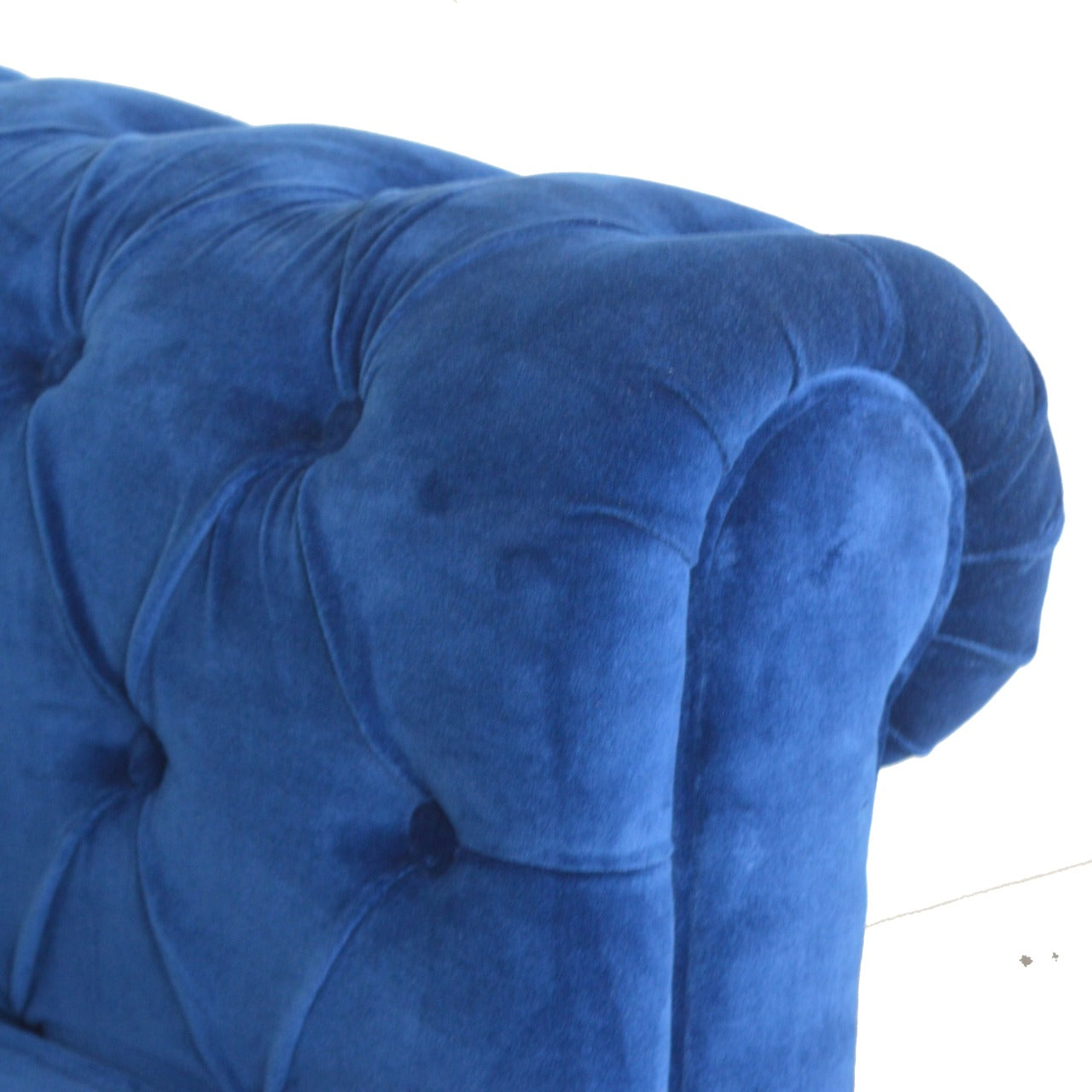 Royal Blue Velvet Chesterfield Sofa - Living with Luxury