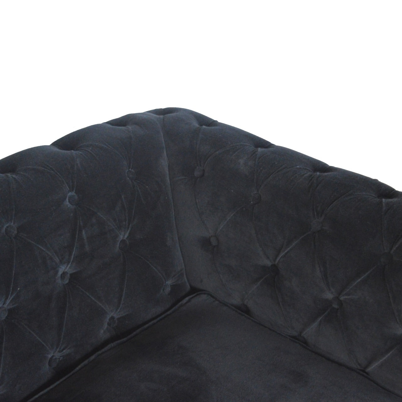 Black Velvet Chesterfield Sofa - Living with Luxury