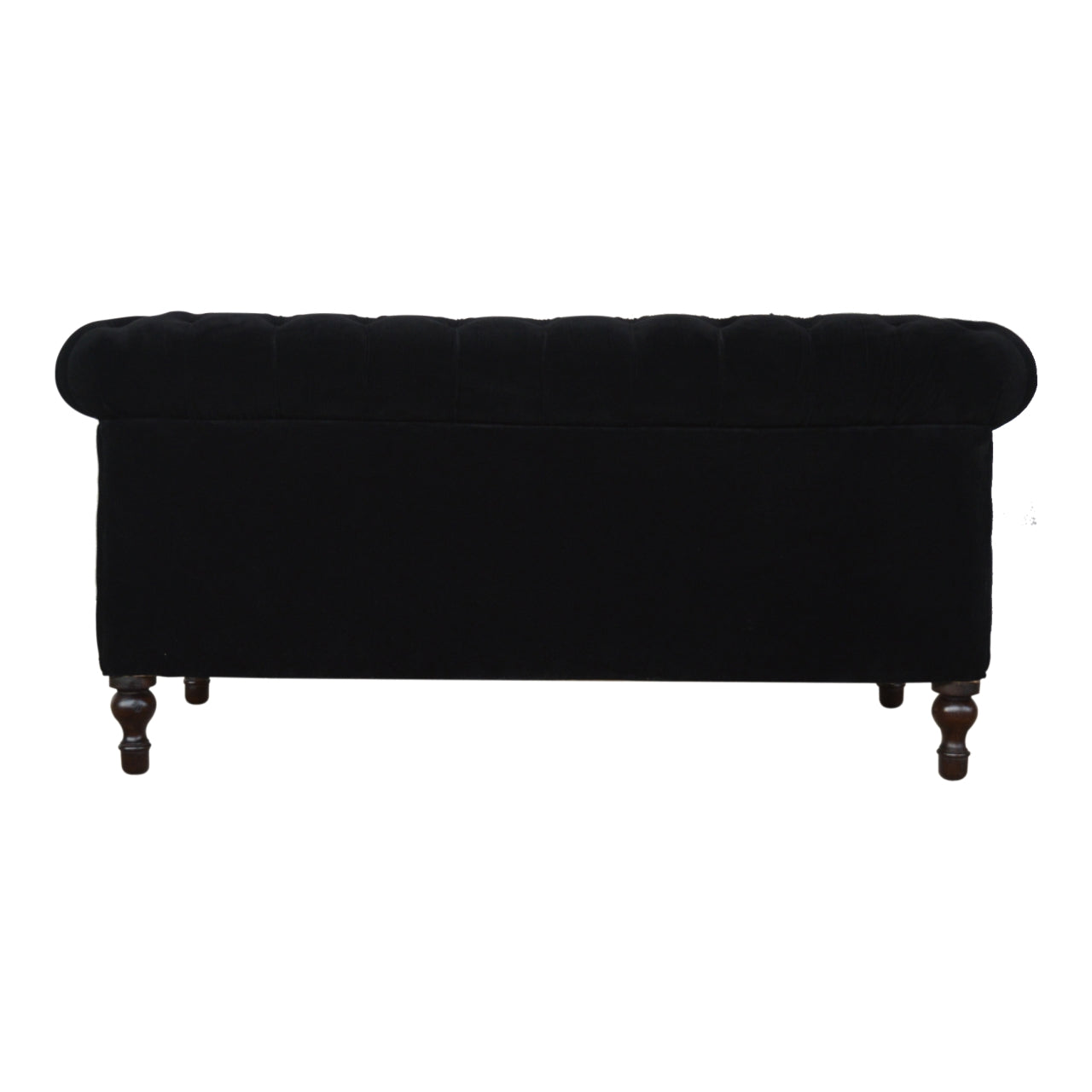Black Velvet Chesterfield Sofa - Living with Luxury