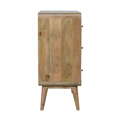 Curved Oak-ish Chest - Living with Luxury