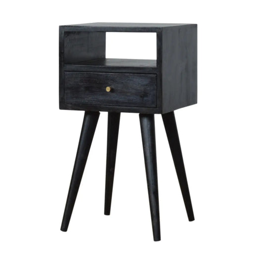 Mini Ash Black Bedside - Living with Luxury