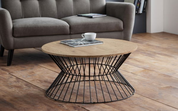 Jersey Round Wire Coffee Table - Living with Luxury