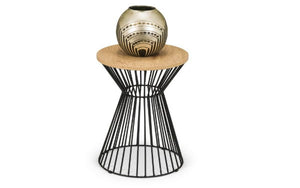 Jersey Round Wire Lamp Table - Living with Luxury