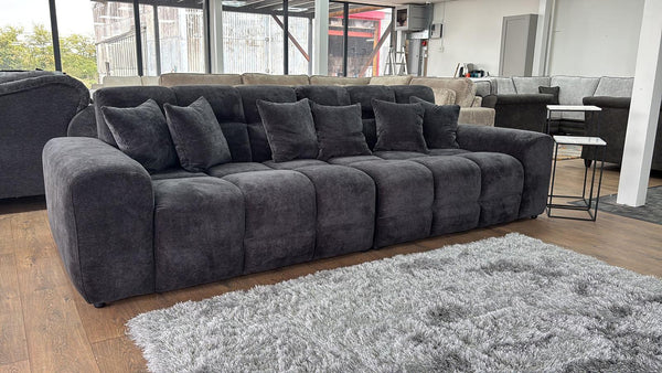 Jacob 4 Seater Sofa – Natural & Black Living Room Seating