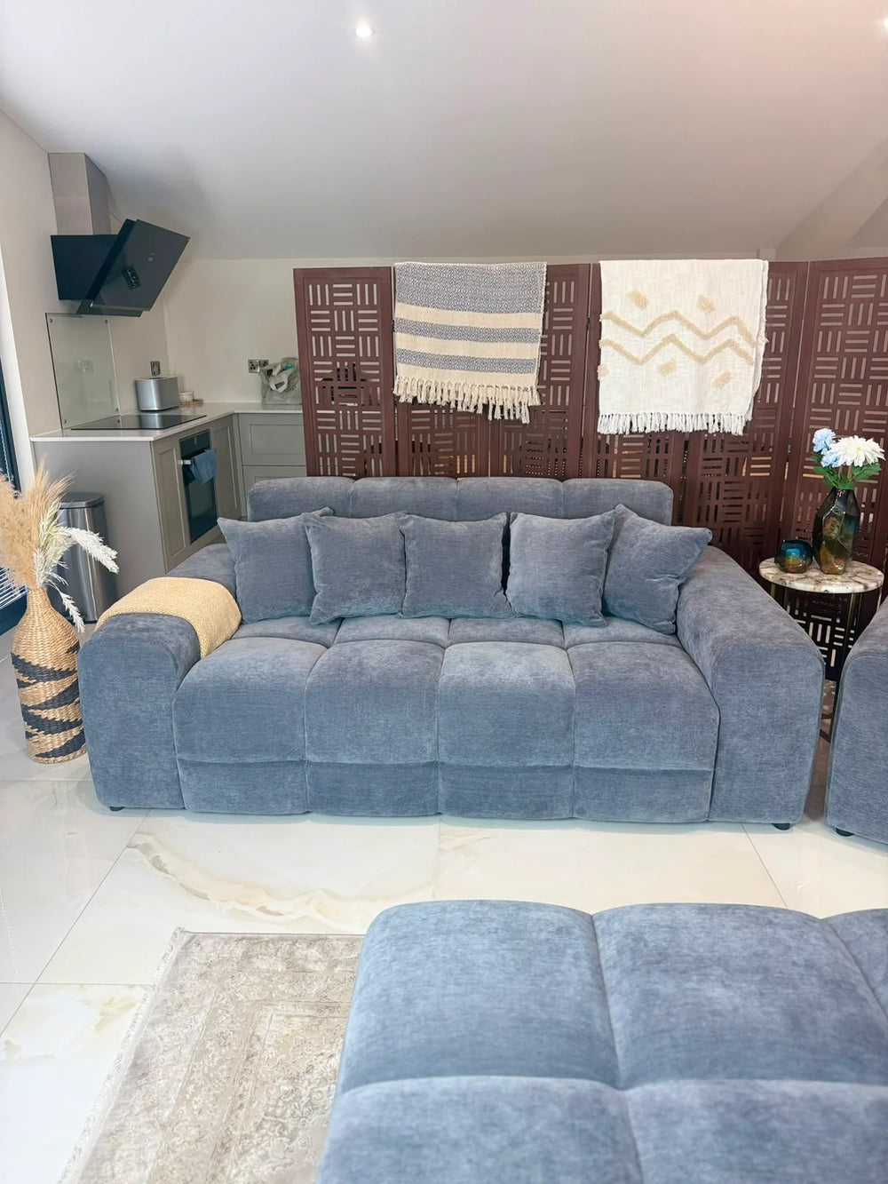 Jacob Grey 3 Seater Sofa – Comfortable Modern Living Room Seating