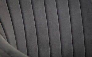 Kahlo Velvet Swivel Office Chair Grey/Black - Living with Luxury