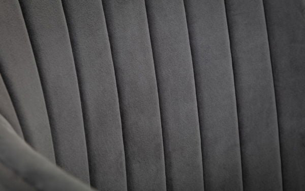 Kahlo Velvet Swivel Office Chair Grey/Black - Living with Luxury