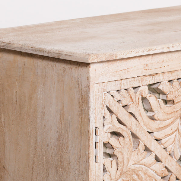 Wooden Ornate Carved Mirror Door Sideboard – view 11