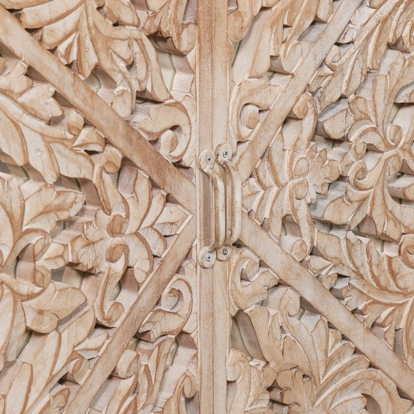 Wooden Ornate Carved Mirror Door Sideboard – view 5