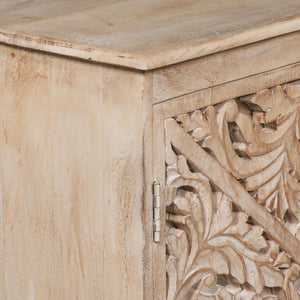 Wooden Ornate Carved Mirror Door Sideboard – view 4