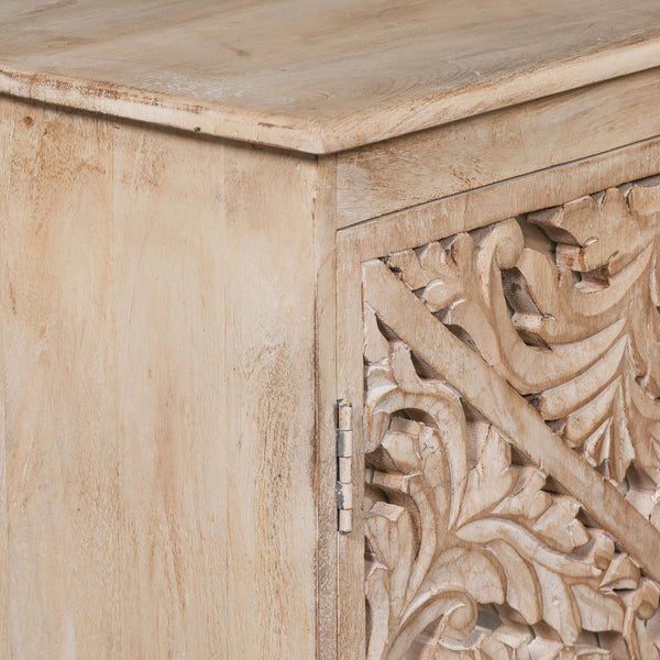 Wooden Ornate Carved Mirror Door Sideboard – view 4