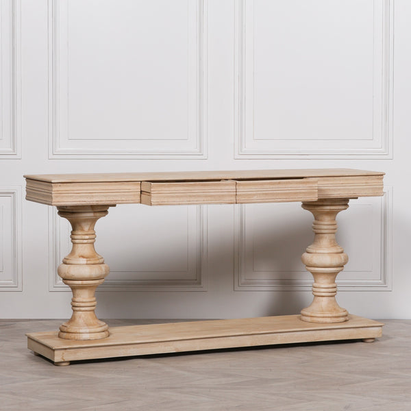 180cm Wooden Console Table with Drawers – view 4