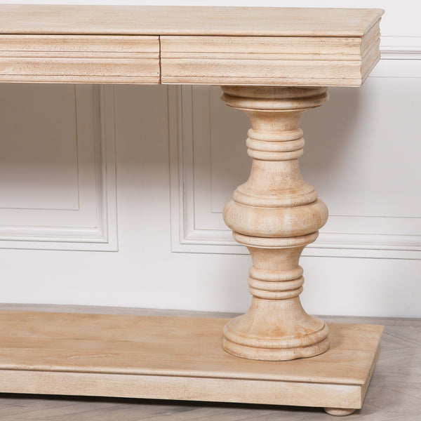 180cm Wooden Console Table with Drawers – view 5