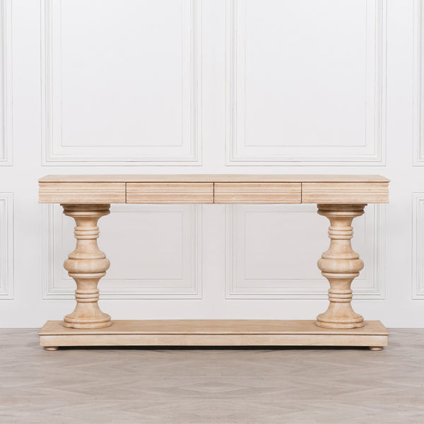 180cm Wooden Console Table with Drawers – view 3