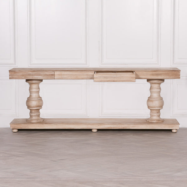 Wooden Console Table with Drawers – view 8