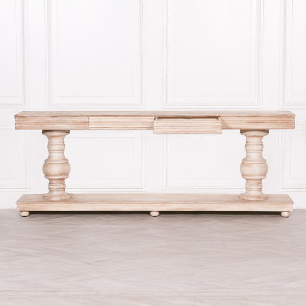 Wooden Console Table with Drawers – view 6
