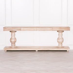 Wooden Console Table with Drawers – view 1