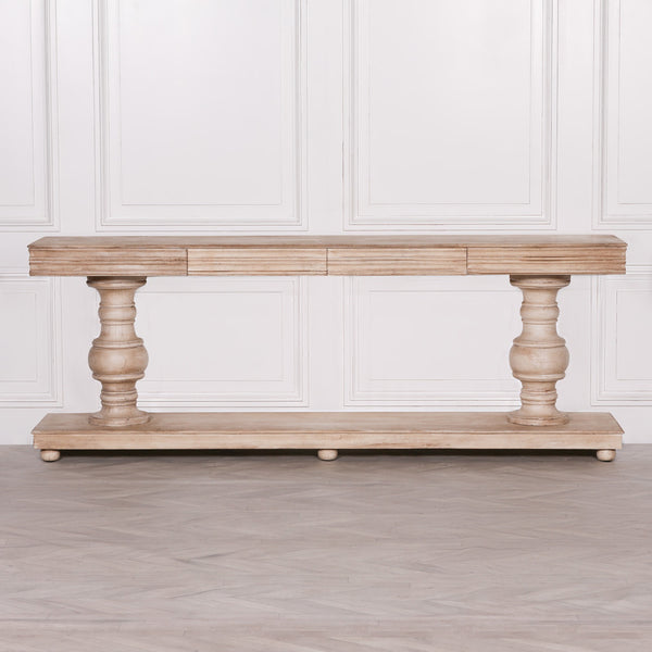 Wooden Console Table with Drawers – view 9