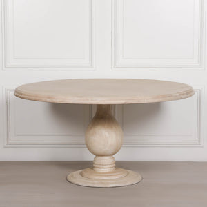 Blanche Wooden Round Dining Table 152cm – view 4