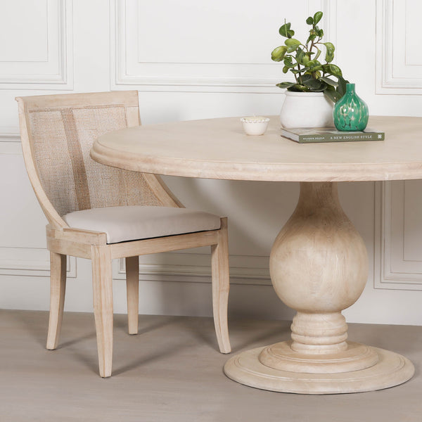 Blanche Wooden Round Dining Table 152cm – view 5